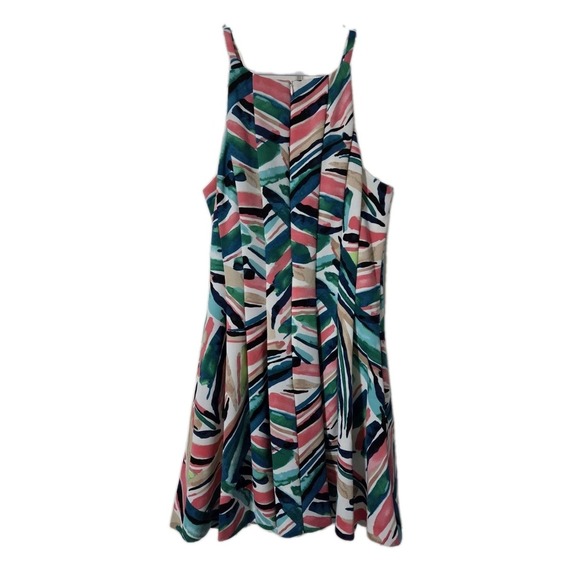 Vince Camuto Halter Neck Fit & Flare Dress  Sz 14 - Picture 5 of 5